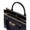 GUESS Sac à main noir pour femme - Anise Triple Compartment Satchel Black Logo 336883