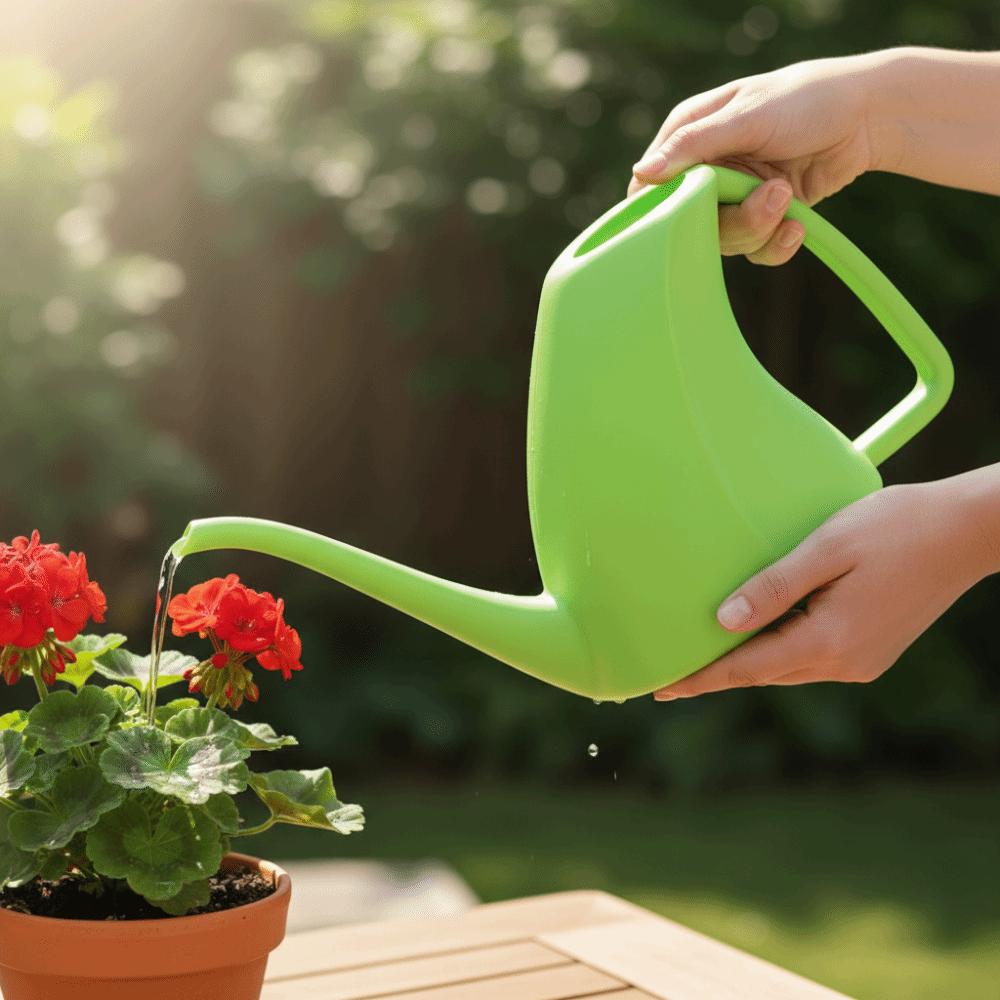 Langlebige 1,8L Gießkanne Langer Ausguss Großes Fassungsvermögen Pflanzenbewässerungssprüher Leichter Ergonomischer Griff Gießkanne Hausgartenwerkzeuge