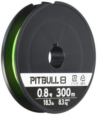 SHIMANO Pitbull 8 Fishing Line, 300m, 0.8 No., Lime Green, PL-M78S