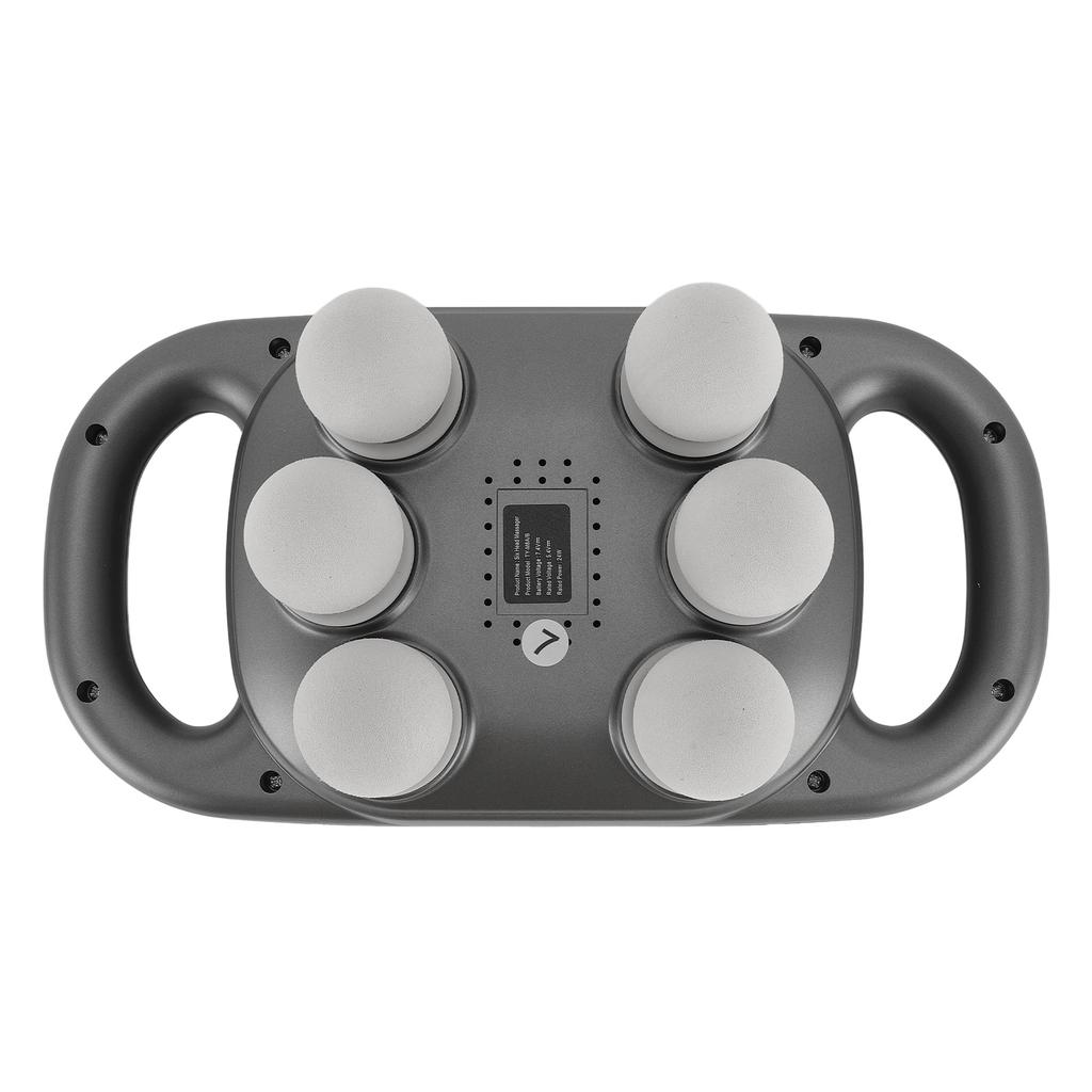 6 Heads Muscle Massager Rechargeable 10 Modes Smart Digital Display High Frequency Vibration Muscle Relaxation Massager for Back Neck Leg Shoulder