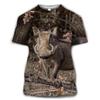 New Animal Camouflage Hunting 3D Print T-Shirts Men Women Summer Short Sleeve T Shirt Oversized Harajuku Tops Tees Kids Clothing