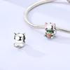 Cute Cat Shape Pendant Charm Beads Fits 3Mm Bracelets Bangle Necklace Women Copper Fine Jewelry Luxury Diy Party Festival Gifts