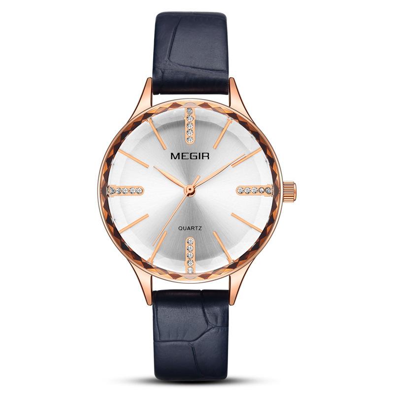 Ladies Watch, Fashion Modern Cut Face Imported Movement Copper Case Quartz Watch 4213