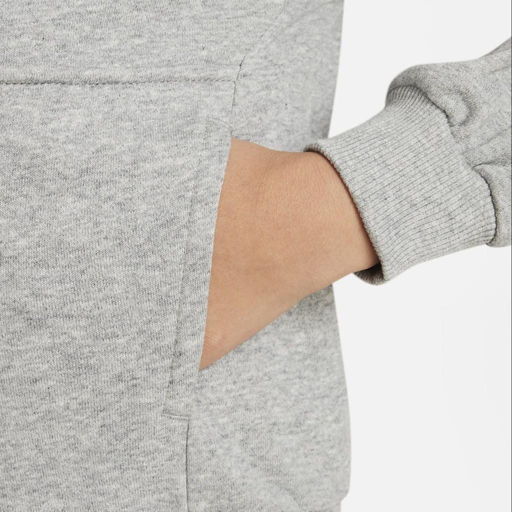 Nike Letter Embroidered Hooded Long Sleeve Jacket Kids Jackets Gray FD3017-063
