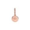 Pandora Rose Gold Light Blue Double Charm Pendant Women pendant 789186C03