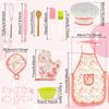 Kids Cooking Costume Kitchen Cooking Baking Pretend Play Set Simulation Child Chef Cooking Apron Play House Toys