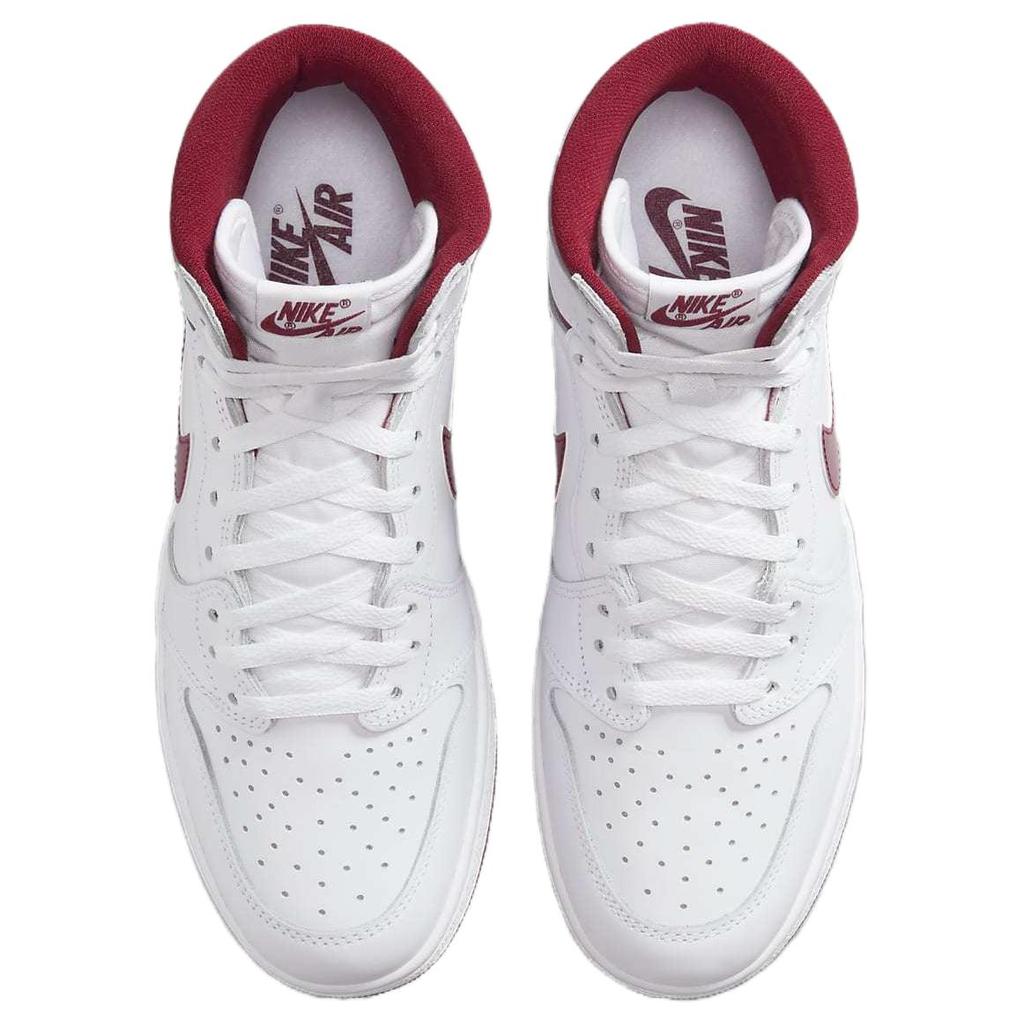 Buty Unisex Air Jordan 1 Retro High 85 OG Metallic Burgundy Białe Team-Red BQ4422-161