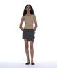 Partimento Woman Reworked Polo Mini Skirt_Charcoal Stripe