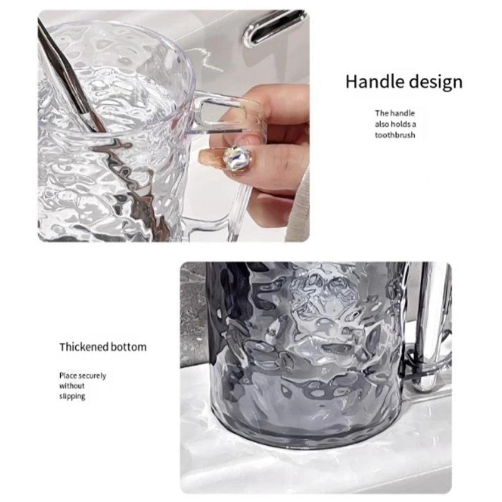Gletschermuster Zahnbürstenbecher Transparent Zahnbürstenhalter Mode Mundspülbecher Zuhause Badezimmer