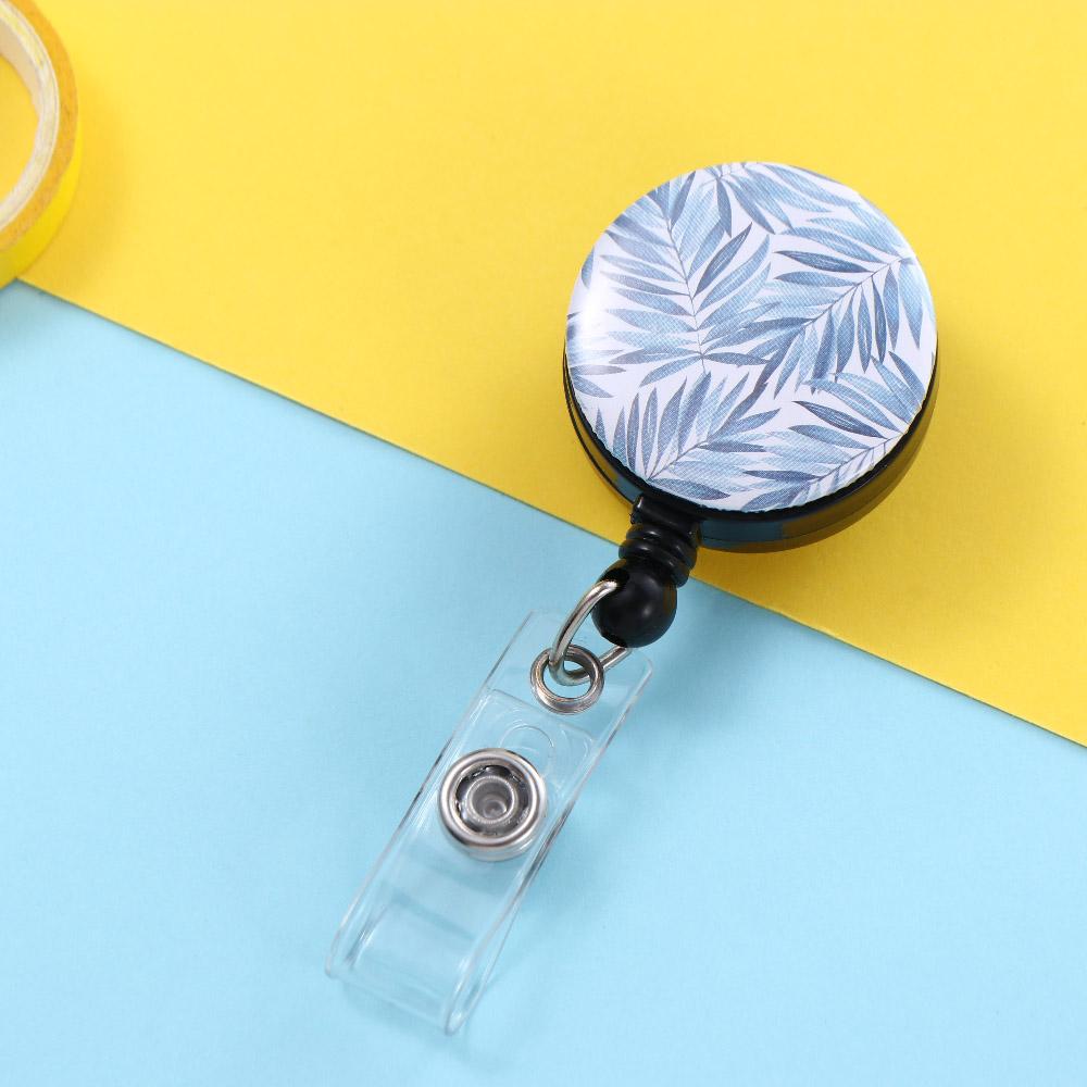 1 Piece Name Card ID Card Decorative Employee Name Retractable Badge Reel Nursing Badge Holder