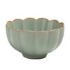 Ru Kiln Sky Blue Crackle Ceramic Tea Cup - Single Tea Tasting Bowl with High-End Gift Packaging