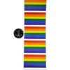 Valentines Gay Stickers Rectangle Rainbow Stripe Roll Tape Stickers Self Adhesive Stickers Roll