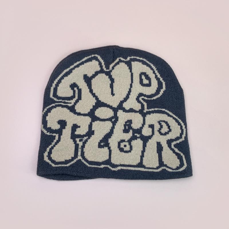 Love Letter Jacquard Knitted Hat For Men And Women Warm Street Hip Hop Pullover Hat