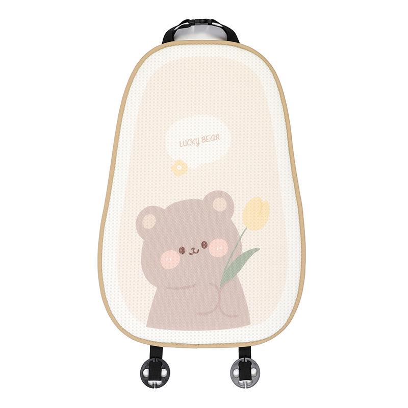 Tulip Little Bear Universal Car Seat Cushion - Cartoon, Cute, Non-Slip & Comfortable for All Seasons.