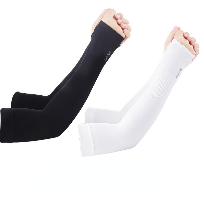 2pcs Summer Arm Sleeves Unisex UV Protection Cool Thin Arm Sleeves Active Ultra-Light Men and Women Ice Silk Sleeves Outdoor Activity Active