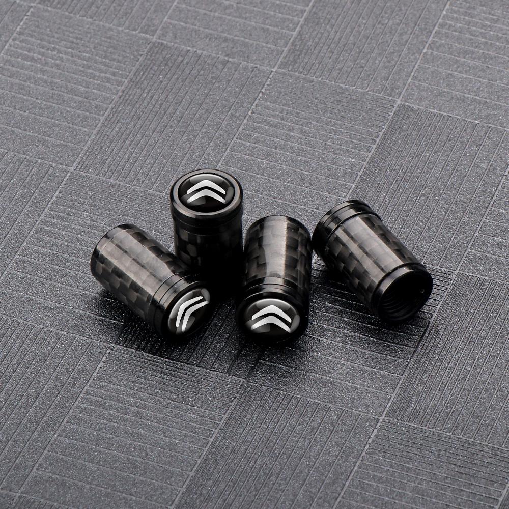 4pcs Metal Alloy Car Tire Caps For Cars Motorcycles Bicycle Cover Dustproof Accessories For Citroen C3 C4 C1 C2 Picasso Celysee
