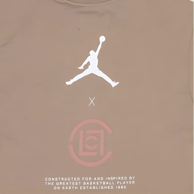 Jordan Clot X Air Jordan T Shirt US Version Men's Khaki AR8390-202