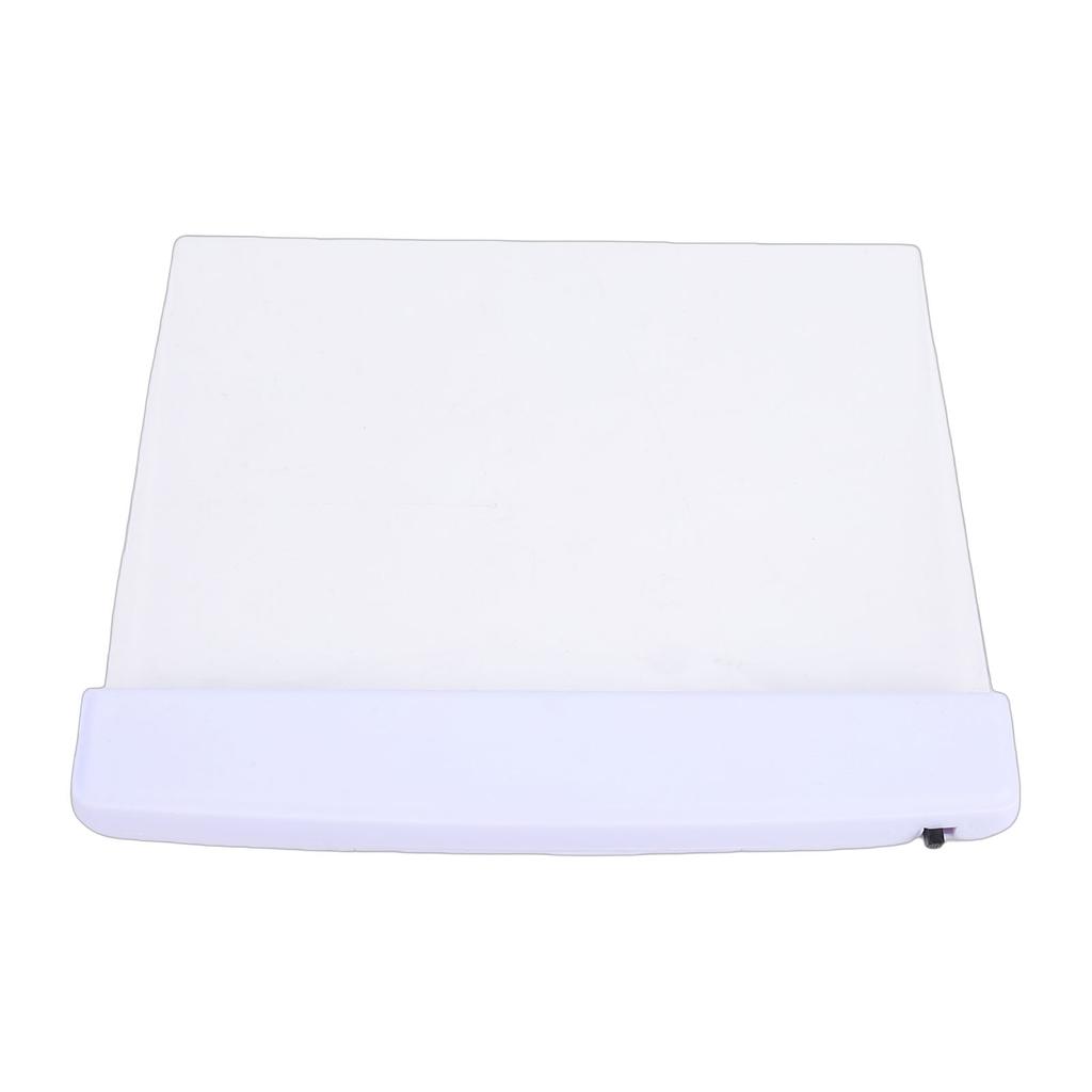 Flat Book Light Night Reading Clear LED Full Page Panel Plate Lamp for Students Book Lovers White