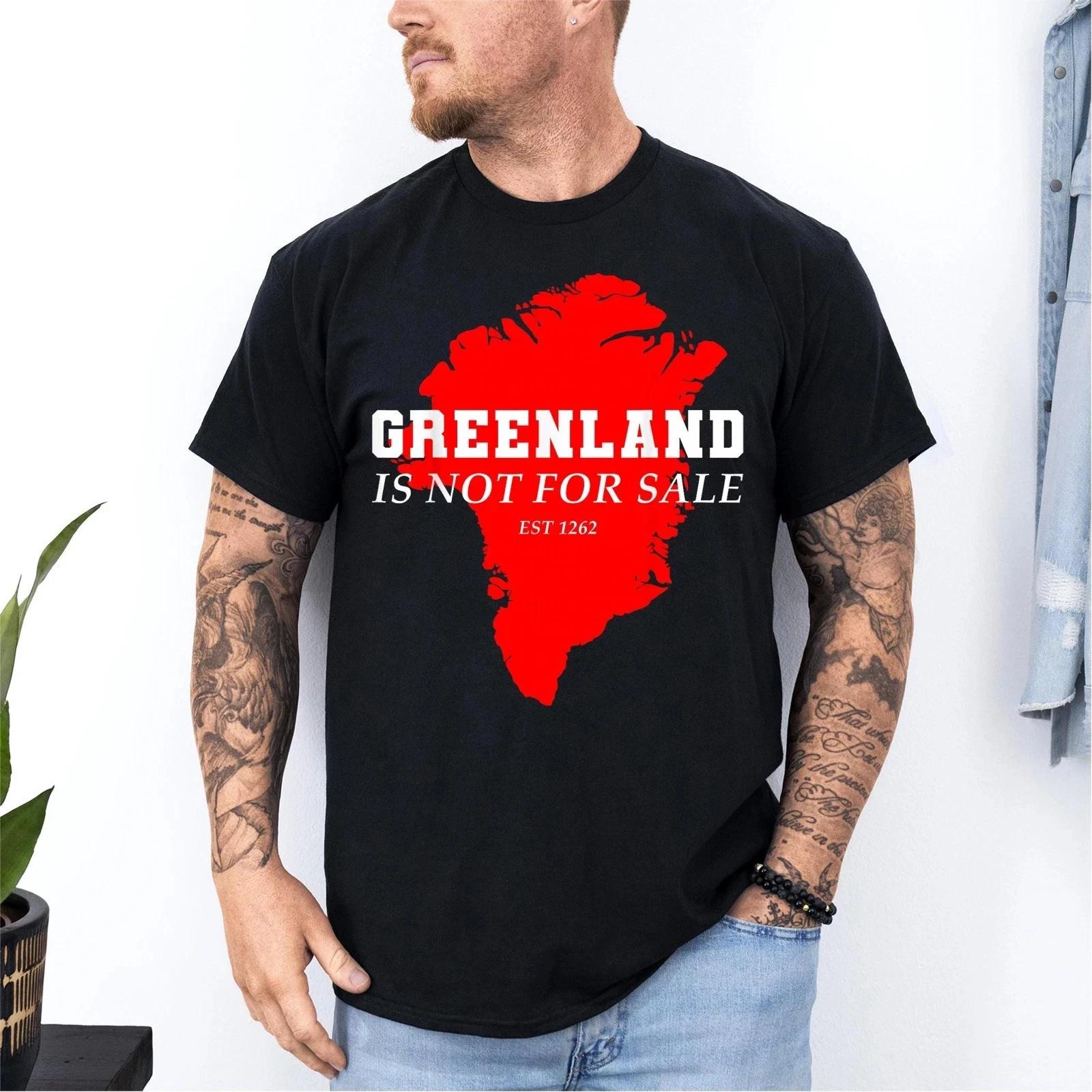 Greenland is Not for Sale Shirt Est 1262 Political Statement Unisex T shirt S
