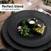 MIAMIO - 23cm, Dinner Plate Set of 4 Ceramic Plate Set, Dinnerware Set - Modern Plates, Microwave and Dishwasher Safe - Oasis Collection