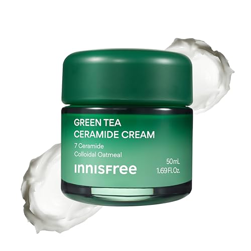 

Крем-барьер с керамидами и зеленым чаем Innisfree 50 мл [Оригинал] Ночной уход за барьером, Высокоувлажняющий, Насыщенный влагой, Подходит для жирной, сухой и комбинированной кожи