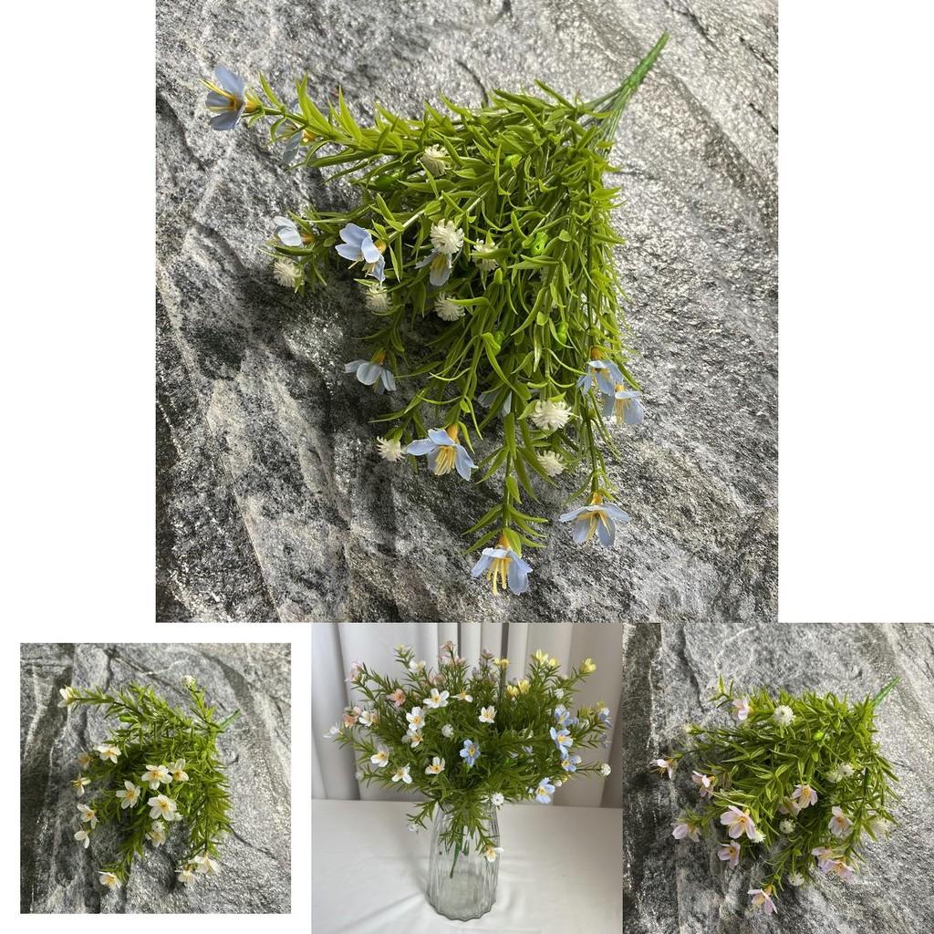 Artificial 7 Branch Orchid Flower Arrangement For Photography Home Decor