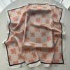 Luxury Square Scarf For Women Retro Ladies Hijab Fashion Neckerchief Bandanas Soft Stain Elegant Faux Silk Scarves Shawl