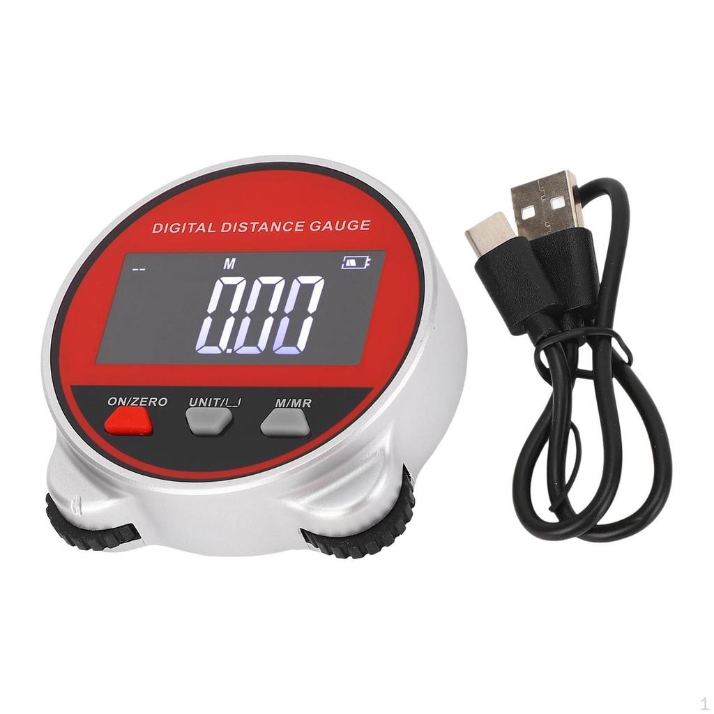 Electronic Tape Measure Digital Ruler 656ft Long Distance Rolling with Display for Circular