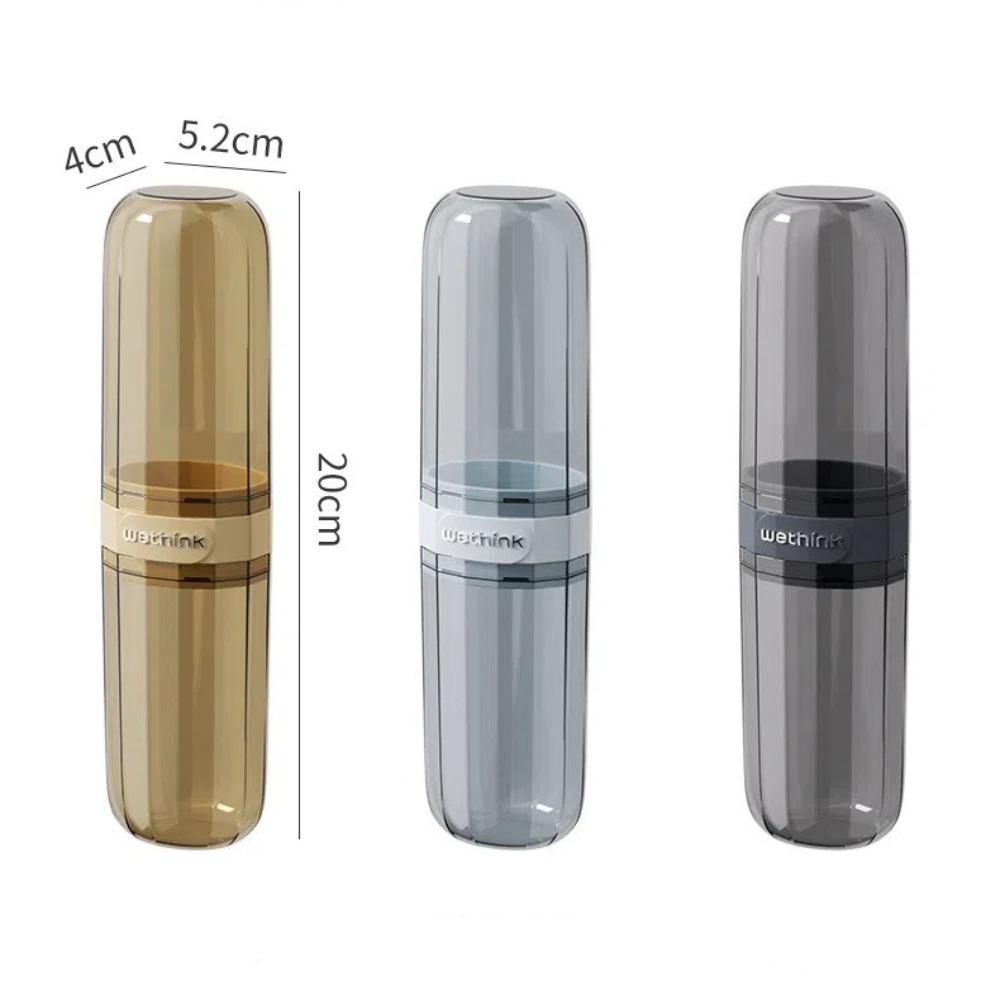 With Cover Toothbrush Travel Containers Transparent Toothbrush Storage Box Mouthwash Cup  Travel
