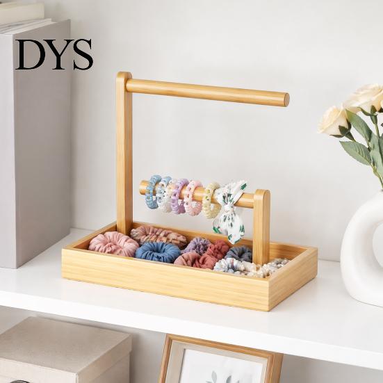 Space Saving Organizer Wooden Headband Holder Organizer, Large Capacity Storage Box, Dormitory Desk Multi Purpose Container, for Hair Accessories And