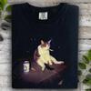 Funny Smoking Cat Meme Shirt Gen Z Brainrot Kitty Tee