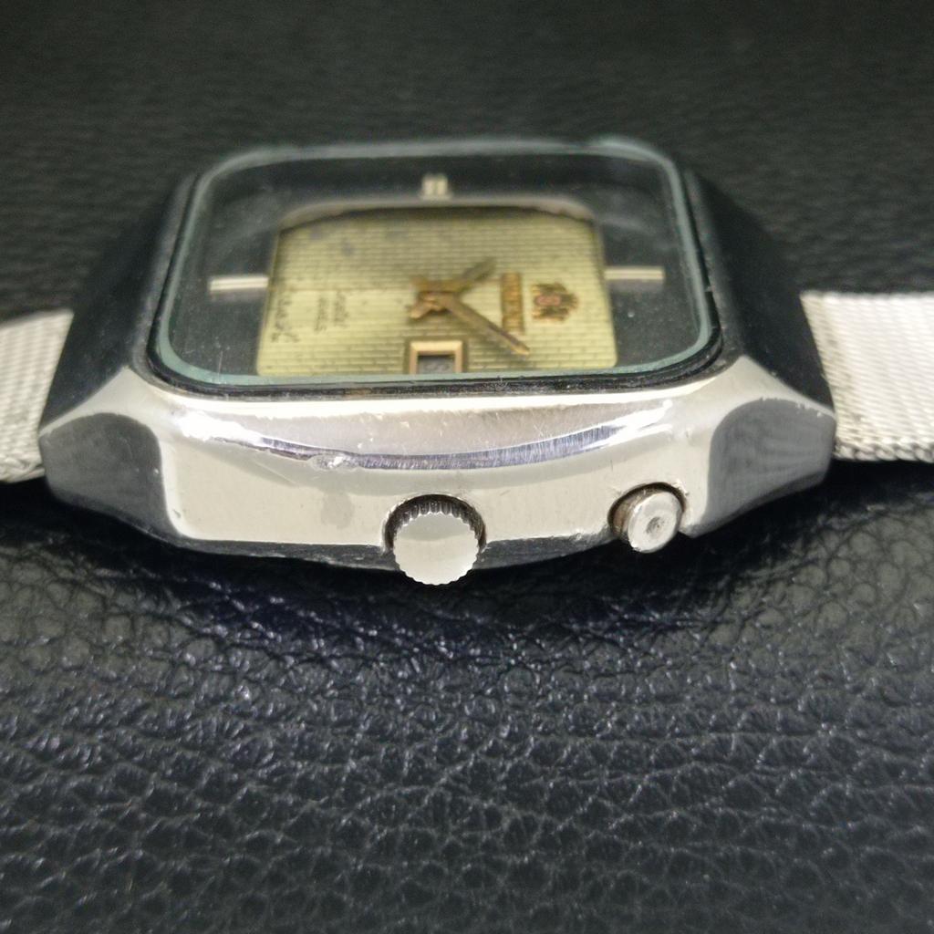 USED VINTAGE ORIENT CRYSTAL AUTOMATIC JAPAN MENS ORIGINAL DIAL WATCH A702264-5 R123-a702264