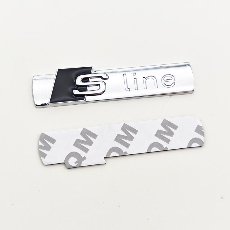 3D Metal Logo  Emblem Car Fender Side Sticker Front Grill Badge For  A3 A4 A5 A6 A7 S3 S4 S5 S6 TT  Accessories