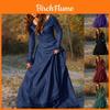Elegante Vestido Medieval para Mujer con Mangas Largas para Eventos Góticos de Halloween y Cosplay