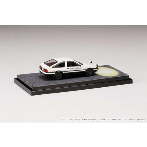 HJ64 1/64 Toyota Sprinter Trueno GT APEX (AE86) / Initial D Engine Model with Wataru Akiyama Finished Product