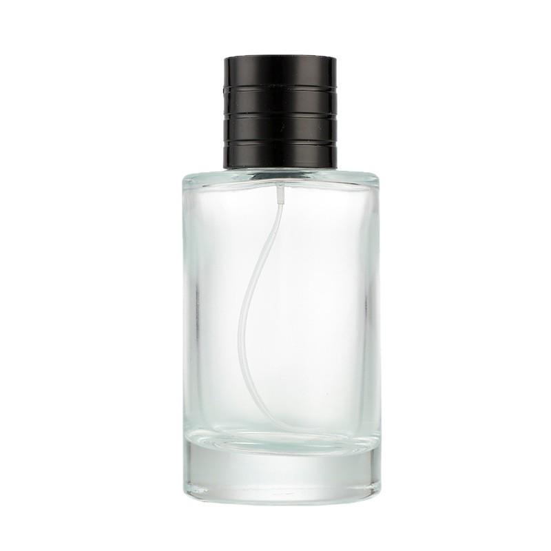 Thick-soled Round-mouth Transparent Fine Mist Refillable Perfume Bottle for Cosmetics and Hydration Samples
