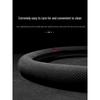 Suede & Genuine Leather Steering Wheel Cover for 9th & 10th Gen Accord - Ultra-Thin, All-Season