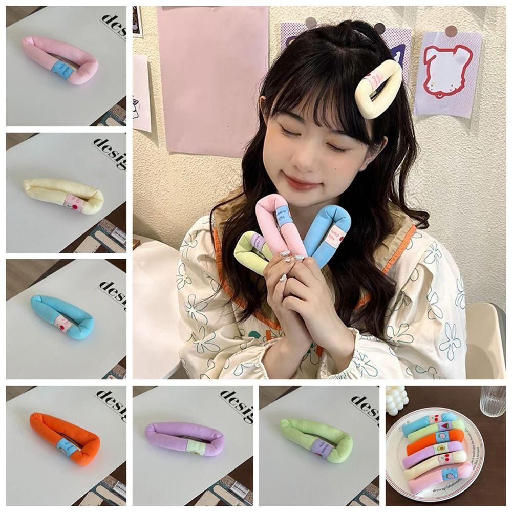 

Letter Large Bb Clip Fruits Bubble Sponge Hair Clip Cute Daily