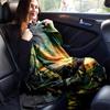 1pc Dinosaur Printing Lightweight Flannel Blanket, Comfortable and Warm Blanket, for Camping Sofa Bed and Couch Office, In All Seasons