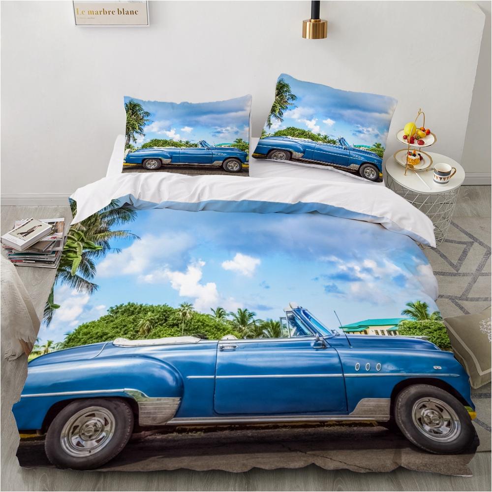 Racing Cars Fashion Scenery 3d Duvet Cover Dropshipping Modern Cool Sports Car for Children Teens Boys Bedroom Decoration Queen