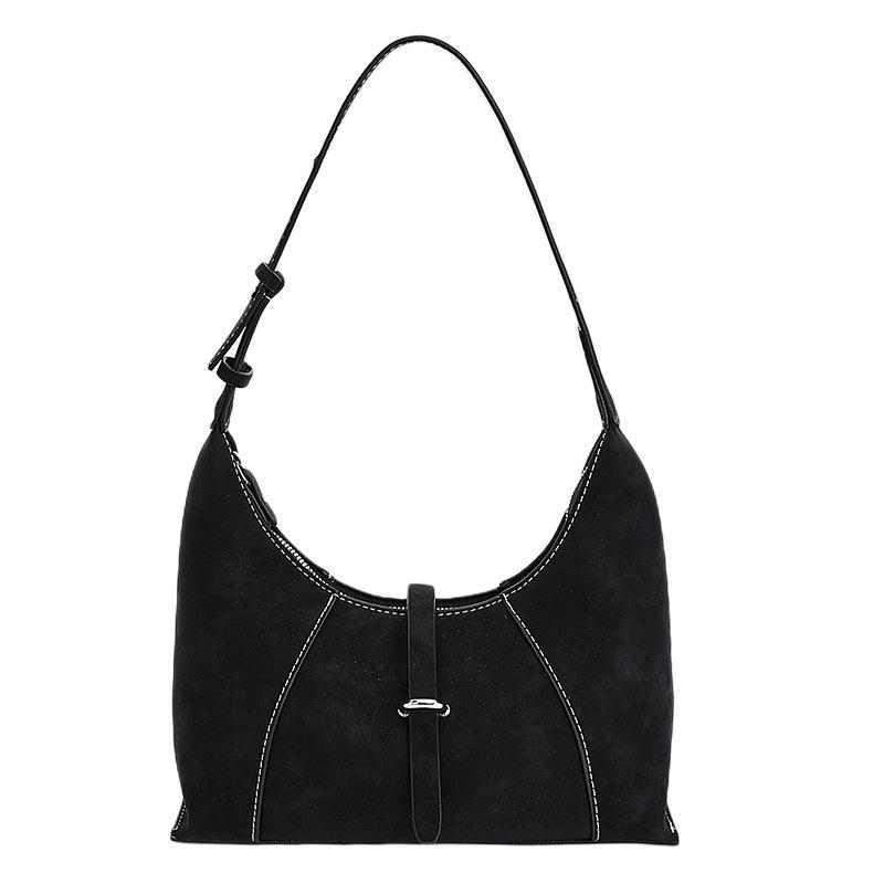 

Vintage handbag trend underarm bag women s 2025 autumn/winter new fashion shoulder bag commuter crossbody bag чорний