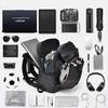 Men's Multi-Functional Travel Backpack with Dry-Wet Separation, Laptop Compartment, and Helmet/Basketball Holder