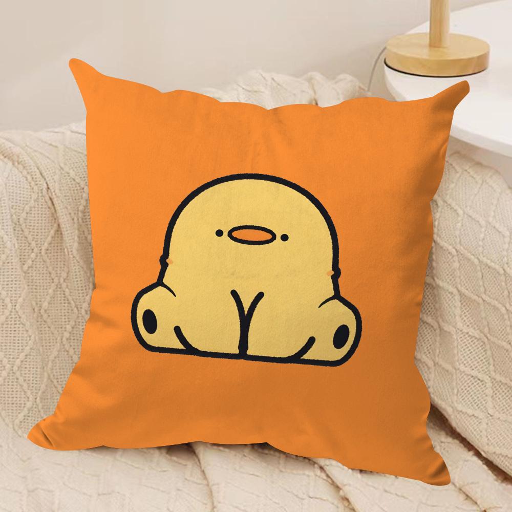 Cute animal patterns Cushion Cover Soft Plush Fabric Double-Sided Printed Sofa Cushion Cover for All Seasons Home Decor Gift