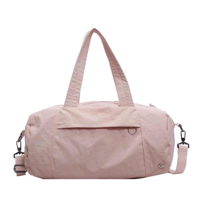 

Lulu Waterproof Nylon Bucket-Shaped Travel Bag for Women, Versatile Single Shoulder or Crossbody, Large Capacity Gym Bag. світло-рожевий колір