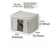 1PC  66L Foldable Storage Box Clothing Organizer Moving Extra Large Oxford Folding Boxes High Capacity Home Organization