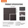 Interlocking Deck Tiles 36 Pack 12"x12" Waterproof for Porch Dark Brown