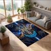 Tappeto in Velluto di Cristallo con Stampa di Calcio del Newcastle United, Comodo Assorbente d'Acqua Antiscivolo Tappeto per Pavimento Interno