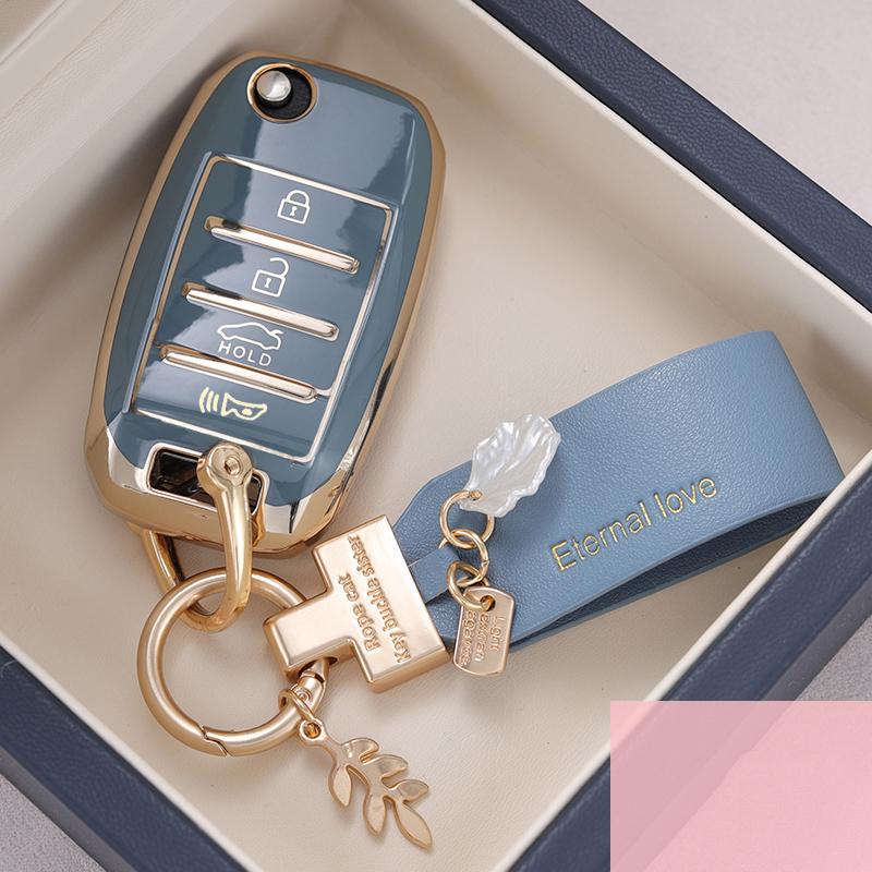 Car Key Case Cover for Kia K2 KX Rio Sorento K4 Cerato Forte Picanto Stonic Carnival Niro Morning Picanto Elantra Verna Sportage