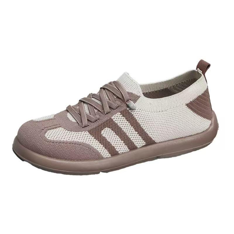 Shoes women's spring new fly-woven mesh soft-soled casual shoes retro German training shoes soft-soled women's shoes