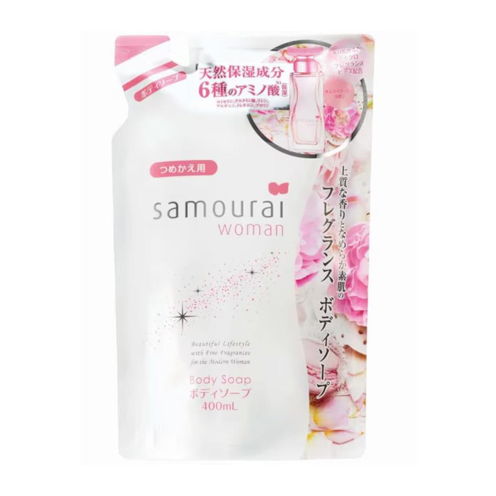 [Set] Samurai Woman Body Soap 500ml + Refill 400ml